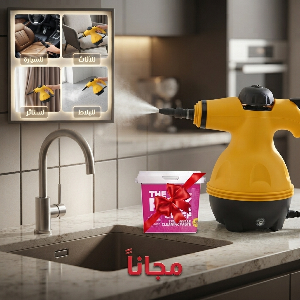 مراجعة جهاز تنظيف بالبخار متعدد الوظائف  تنظيف عميق للمنزل والسيارة