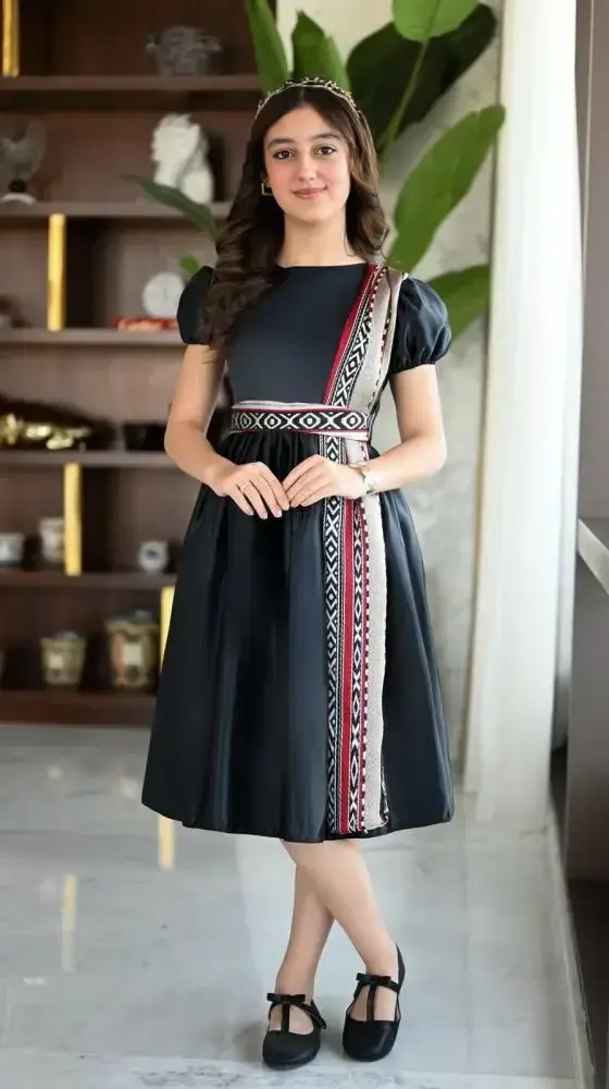 فستان بناتي يوم التأسيس تراثي مع كوبون خصم العيسائي