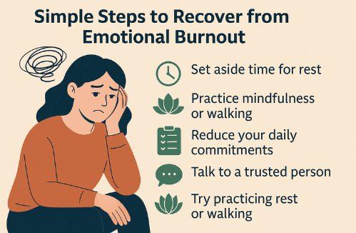خطوات بسيطة للتعافي من الإرهاق العاطفي