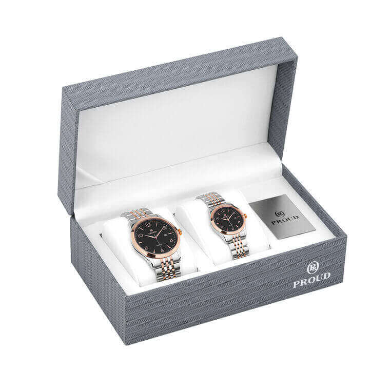 طقم ساعة براود رجالي نسائي من درعه مع كوبون خصم درعه للعطور