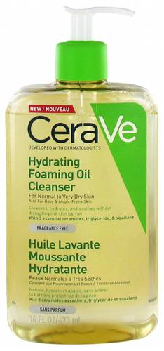 غسول زيتي رغوي مرطب CeraVe Hydrating Foaming Oil Cleanser