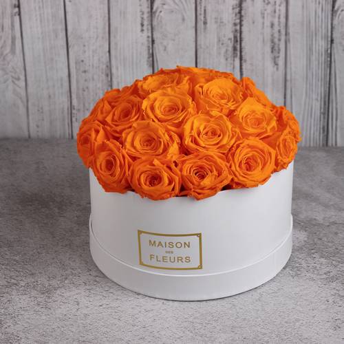 ورد برتقالي هدية باقة ورد ذكرى زواج